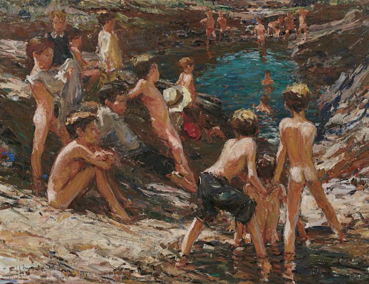 Young Boy Nudists Family